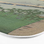 Cherry Blossoms on Spring River Ukiyo-e Japanese Art Bath Mat Gallery Image 3