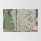 Cherry Blossoms on Spring River Ukiyo-e Japanese Art Rug Gallery Image 2