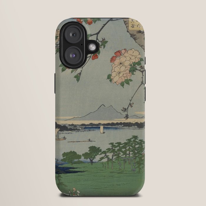 Cherry Blossoms on Spring River Ukiyo-e Japanese Art iPhone Case Gallery Image 9