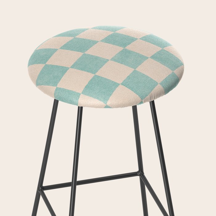 CHECKER - 001 - Sea Glass Stool Gallery Image 2