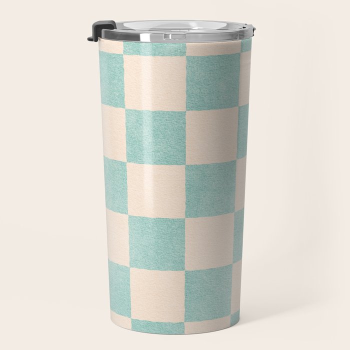 CHECKER - 001 - Sea Glass Travel Mug Gallery Image 3