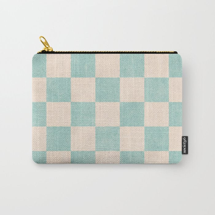 CHECKER - 001 - Sea Glass Carry All Pouch Gallery Image 1