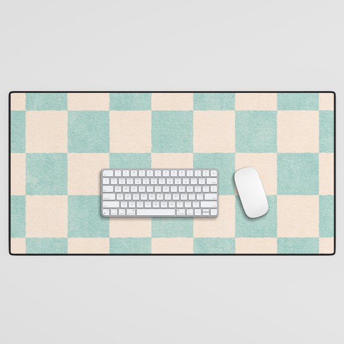 CHECKER - 001 - Sea Glass Desk Mat Gallery Image 1