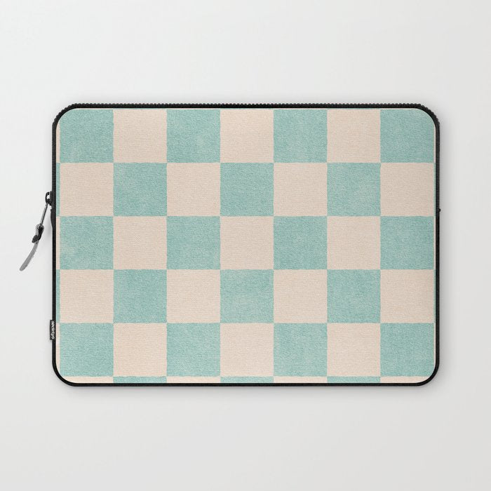 CHECKER - 001 - Sea Glass Laptop Sleeve Gallery Image 1