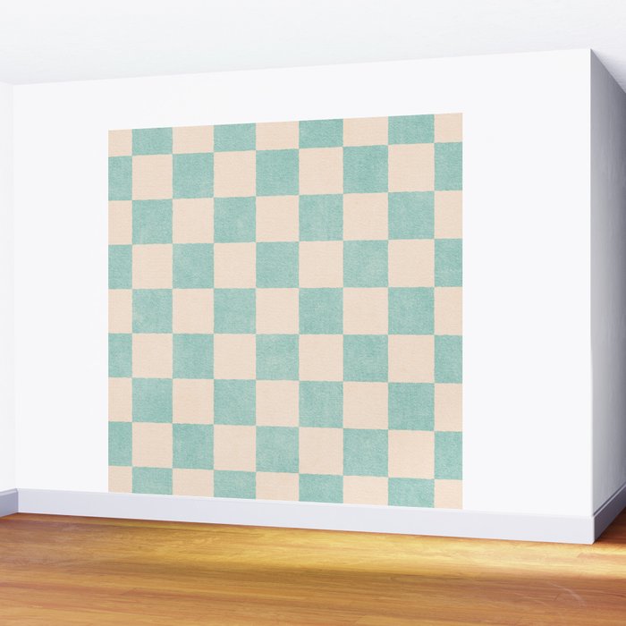 CHECKER - 001 - Sea Glass Wall Mural Gallery Image 2