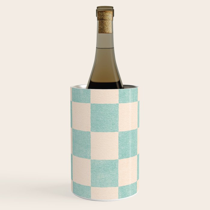 CHECKER - 001 - Sea Glass Wine Chiller Gallery Image 1