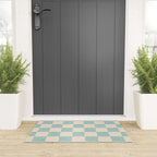 CHECKER - 001 - Sea Glass Welcome Mat Gallery Image 3