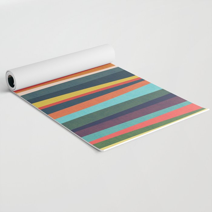 Mid-century zebra Yoga Mat Gallery Image 2