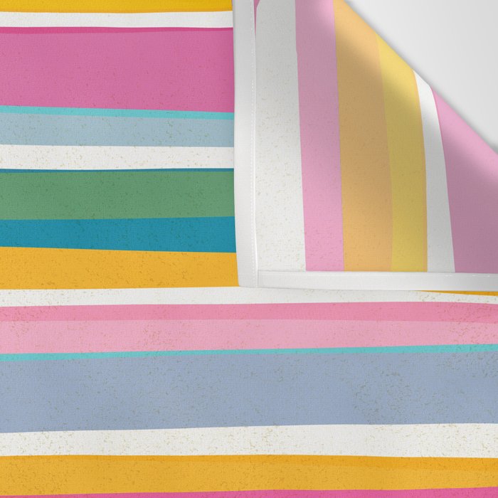 Beach Dreams Stripe Line Art Wall Tapestry Gallery Image 3