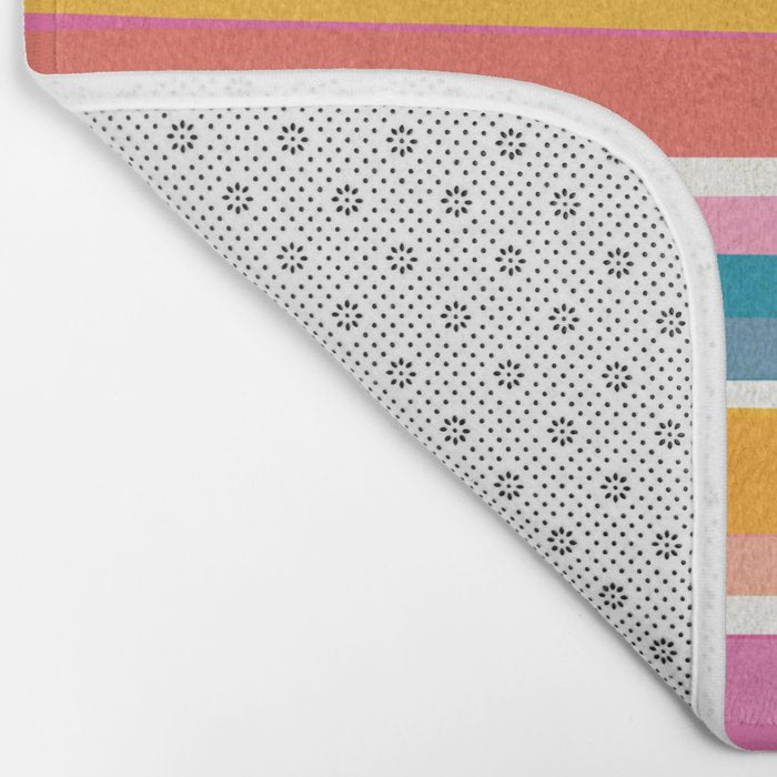 Beach Dreams Stripe Line Art Bath Mat Gallery Image 2