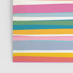 Beach Dreams Stripe Line Art Poster Gallery Image 3