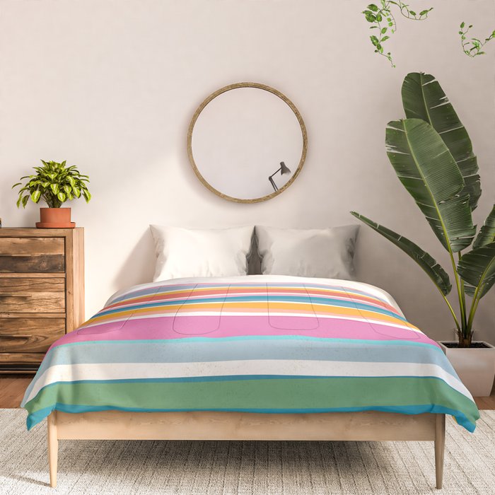 Beach Dreams Stripe Line Art Comforter Gallery Image 3