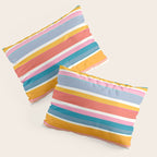 Beach Dreams Stripe Line Art Pillow Sham Gallery Image 3