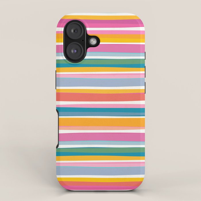 Beach Dreams Stripe Line Art iPhone Case Gallery Image 1