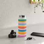 Beach Dreams Stripe Line Art Water Bottle Gallery Image 4