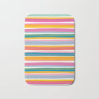Beach Dreams Stripe Line Art Bath Mat Gallery Image 1