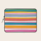 Beach Dreams Stripe Line Art Laptop Sleeve Gallery Image 1