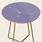 Cancer Zodiac Star Constellation Line Art Lavender Purple Side Table Gallery Image 2