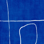 White Line Art Cobalt Blue Background Neon Look Coffee Mug Gallery Image 2