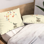 Pigeon Radio Pillow Sham Gallery Image 2