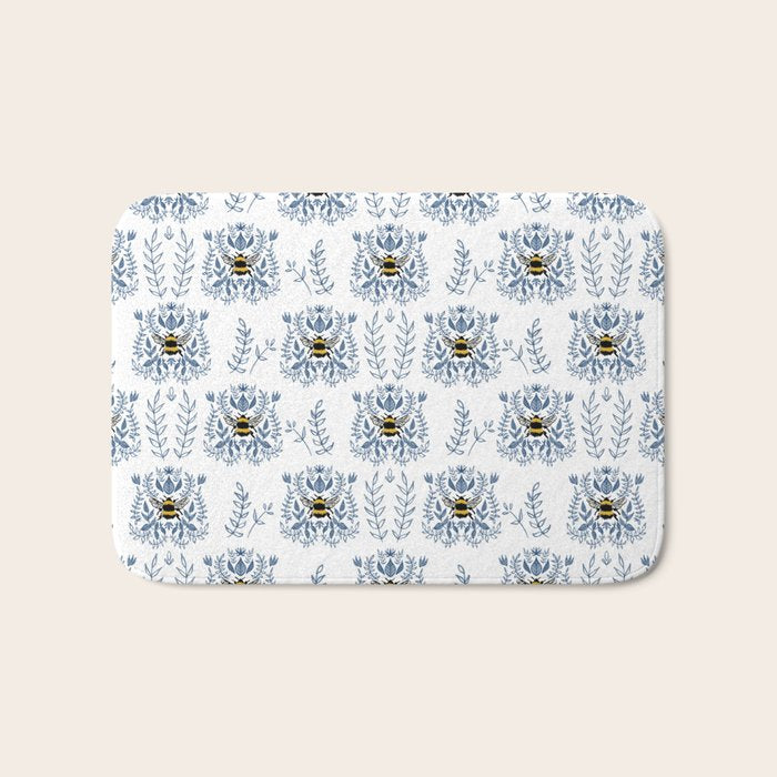 Southern Bee Bath Mat Gallery Image 1