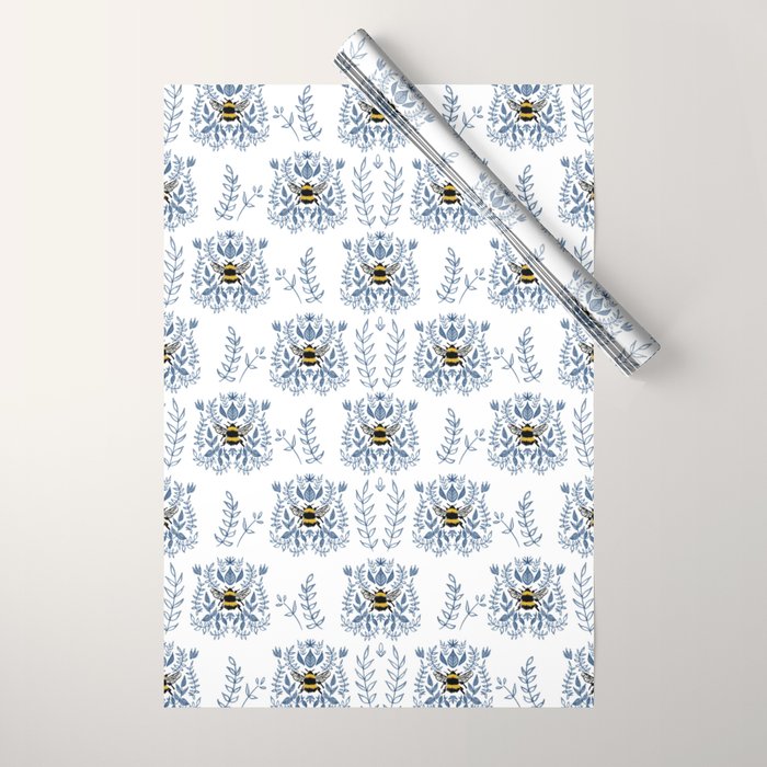 Southern Bee Wrapping Paper Gallery Image 1