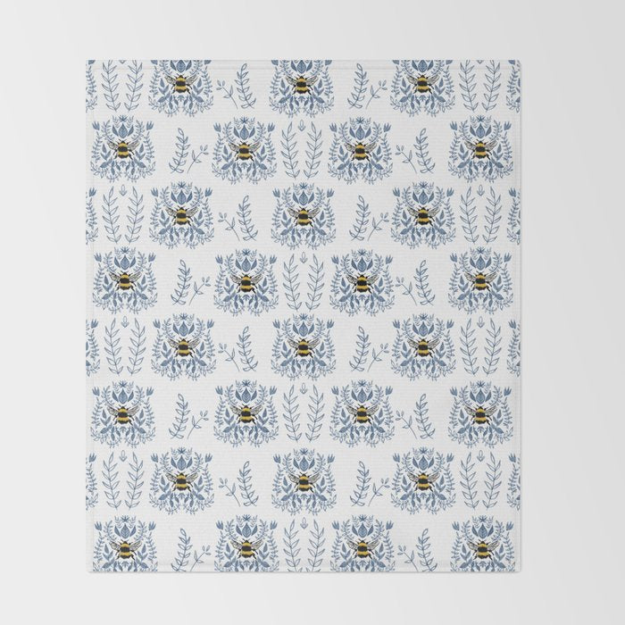 Southern Bee Throw Blanket Gallery Image 2