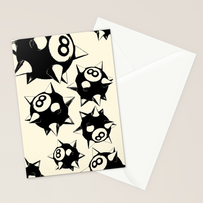 The Spiked 8 Ball Stationery Card Gallery Image 2