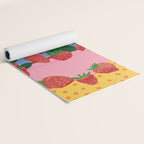 Potted Strawberries Yoga Mat Gallery Image 2
