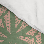 Threaded Geometric Green Peach Comforter Gallery Image 4