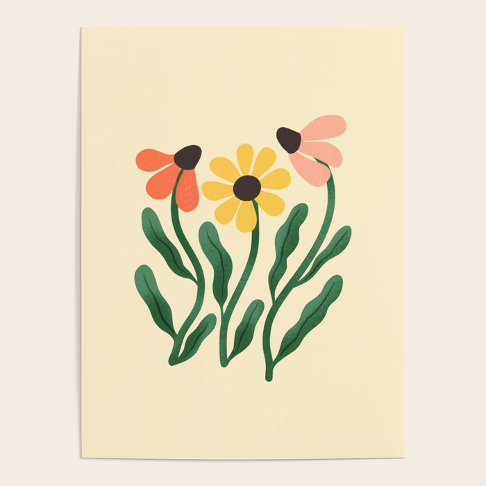 Brown Eyed Susans Flower Market Poster Gallery Image 1