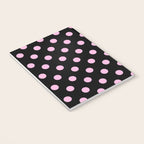 Polka Dots (Pink & Black Pattern) Notebook Gallery Image 3