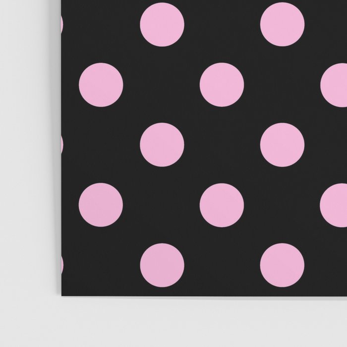 Polka Dots (Pink & Black Pattern) Poster Gallery Image 3