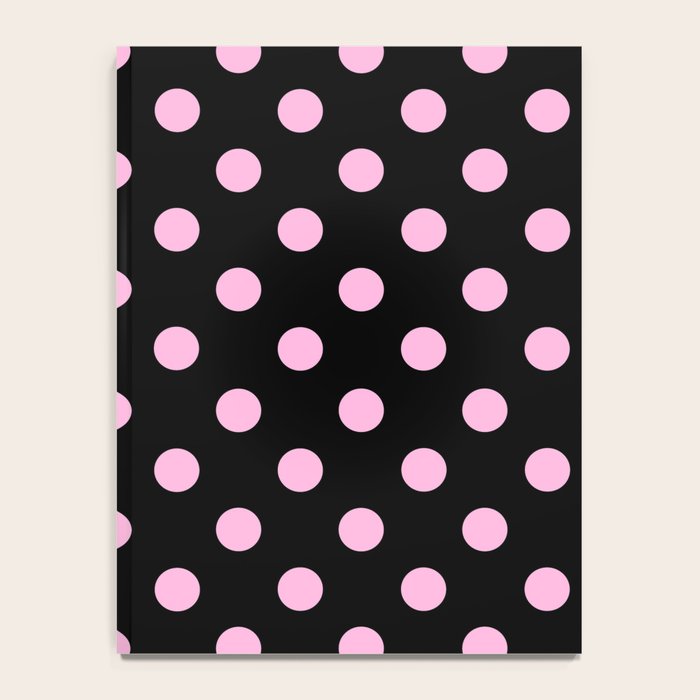 Polka Dots (Pink & Black Pattern) Notebook Gallery Image 4