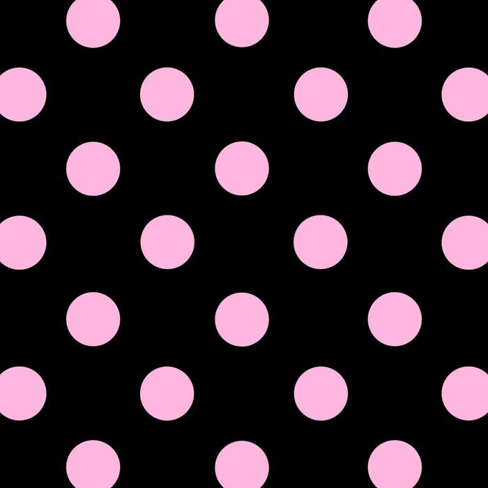 Polka Dots (Pink & Black Pattern) Coffee Mug Gallery Image 2
