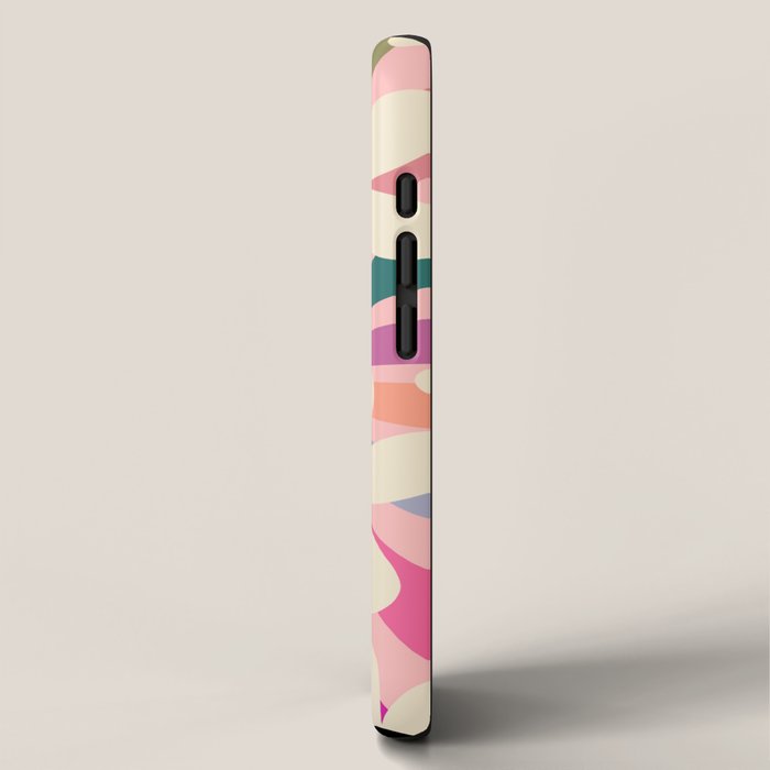 Retro Psychedelic Daisy Flower - Rainbow Color iPhone Case Gallery Image 2