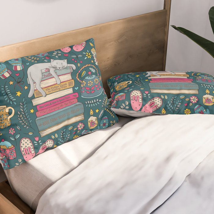 How to Hygge Like a Cat Pillow Sham Gallery Image 2