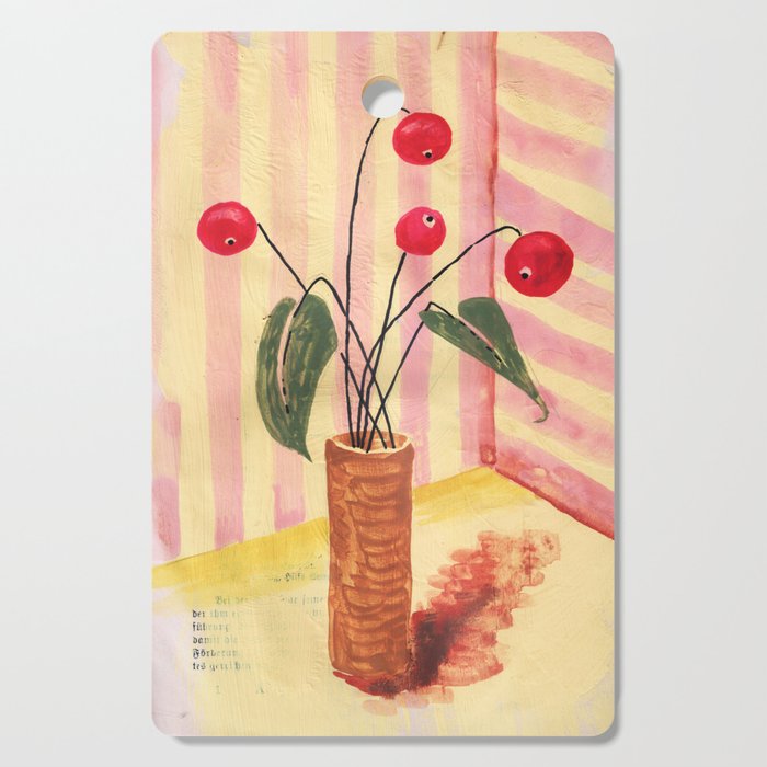 Flowers in a vase 1 Cutting Board Gallery Image 1