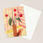 Flowers in a vase 1 Stationery Card Gallery Image 2