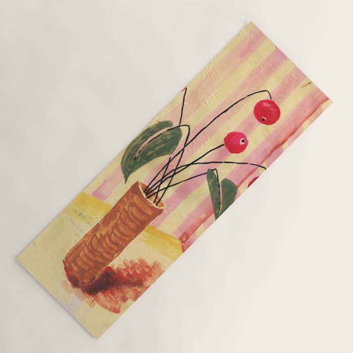 Flowers in a vase 1 Yoga Mat Gallery Image 1