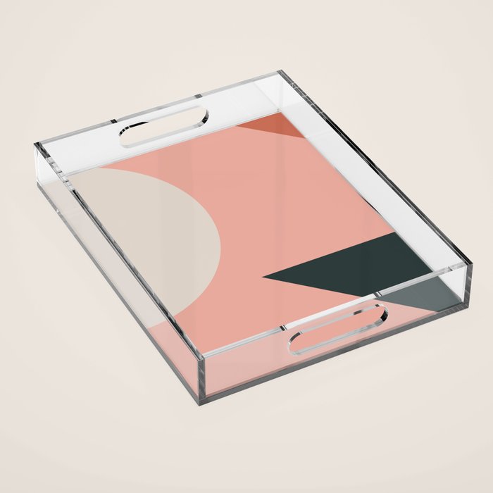 Orbit 05 Modern Geometric Acrylic Tray Gallery Image 1