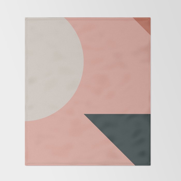 Orbit 05 Modern Geometric Throw Blanket Gallery Image 2