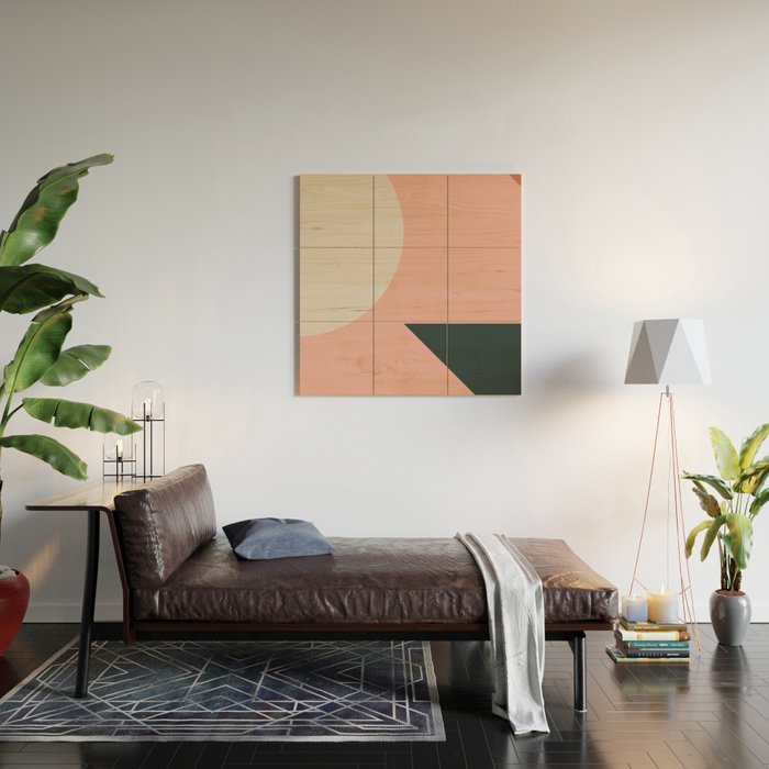 Orbit 05 Modern Geometric Wood Wall Art Gallery Image 2