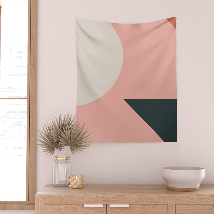 Orbit 05 Modern Geometric Wall Tapestry Gallery Image 2