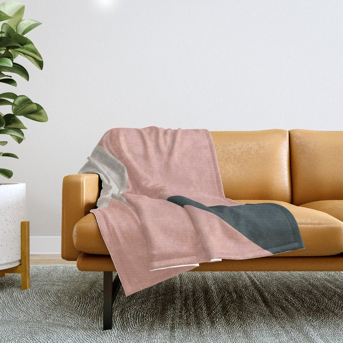 Orbit 05 Modern Geometric Throw Blanket Gallery Image 1