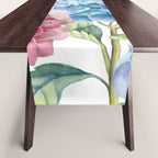 Pink Blue Hydrangea Table Runner Gallery Image 1