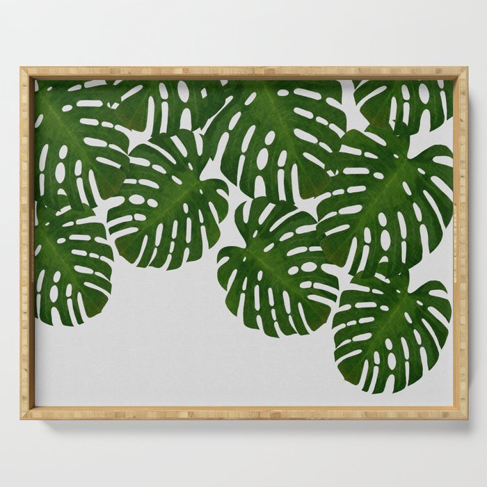 Monstera Leaf I Serving Tray Gallery Image 1
