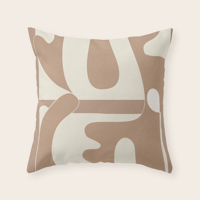 Shifting Silhouettes 2 Throw Pillow Gallery Image 1