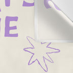 What's The Best That Could Happen in Lavender Purple and White Wall Tapestry Gallery Image 3
