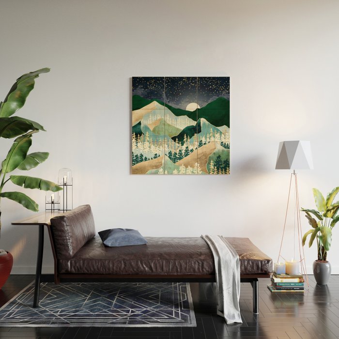 Spring Night Vista Wood Wall Art Gallery Image 2